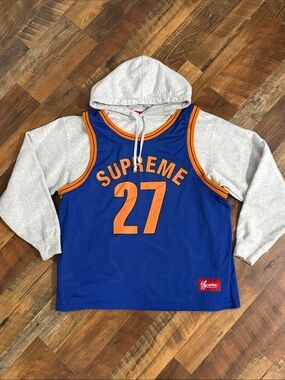Supreme | Shirts | Supreme Old English Hood Logo Zip Up Hoodie